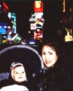 Mommy and Jacob in Time Square